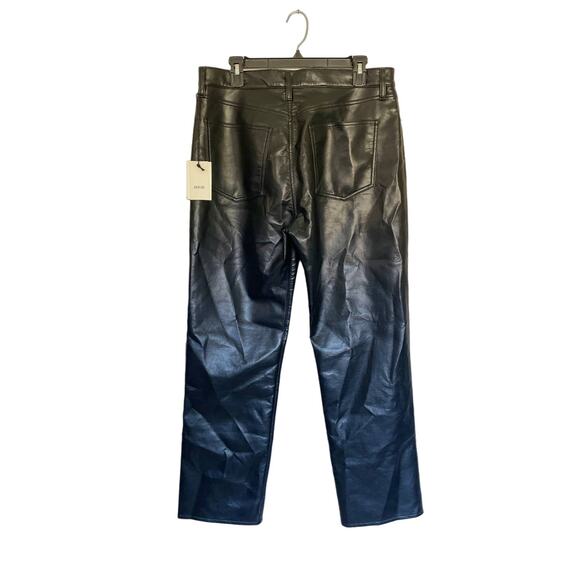 AGOLDE Recycled Leather 90's Pinch Waist Pants - Picture 3 of 4